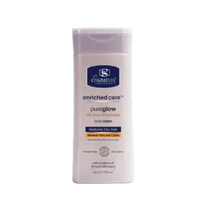 is a deeply nourishing formula designed to restore moisture, heal dryness, and improve skin texture. Infused with a unique blend of Almond Oil, Niacinamide, Milk, and Vitamin Complex, this lotion provides intense hydration while improving skin tone and reducing hyperpigmentation. Its lightweight, non-greasy formula absorbs quickly, leaving your skin feeling soft, smooth, and radiant throughout the day. The added Vitamin B5 offers rich moisturization, while Niacinamide helps fade acne marks, evens out skin tone, and calms inflammation.\n Perfect for daily use, this lotion forms a protective layer of moisture, keeping your skin healthy, hydrated, and glowing. For best results, apply right after showering to lock in moisture and enhance the skin’s natural radiance.